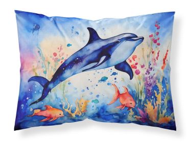 Dolphin Standard Pillowcase Lightweight Super Soft Easy Care Decorative Artwork Pillowcase, Standard